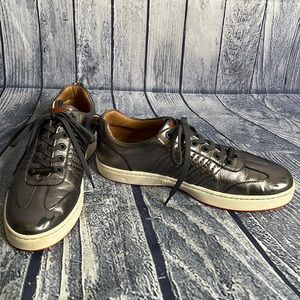 Royal Albartross Women’s Dane Silver Metallic Leather Spikeless Golf Shoes, 10